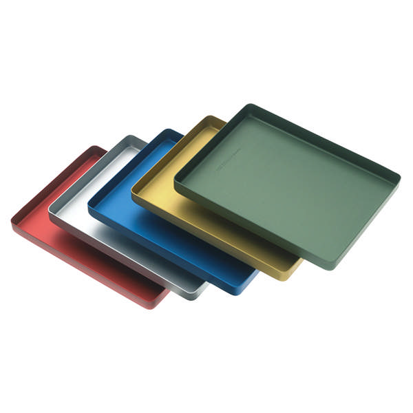 Aluminiumsbakke uperforeret 18x14cm  gul