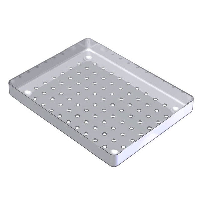 Nichrominox bakke perforeret rustfrit stål 18 x 14cm