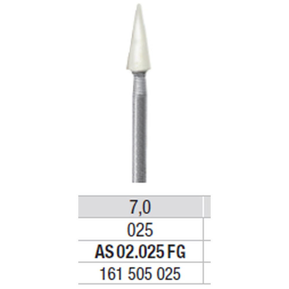 Edenta Arkansas sten konisk spids/kegle FG 025 hvid 