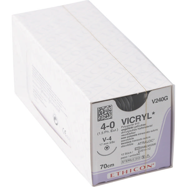 Ethicon vicryl sutur V240G V4/ 4-0 natur 